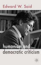 Humanism and Democratic Criticism