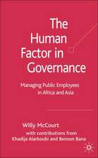 The Human Factor in Governance