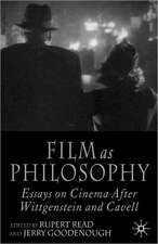 Film as Philosophy: Essays in Cinema after Wittgenstein and Cavell