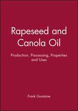 Rapeseed and Canola Oil – Production, Processing, Properties and Uses