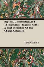 Baptism, Confirmation and the Eucharist - Together with a Brief Exposition of the Church Catechism: Being a Series of Private Letters, Etc. Addressed to an Anglican Clergyman