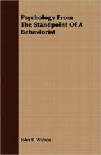 Psychology from the Standpoint of a Behaviorist