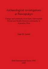 Archaeological Investigations at Nawinpukyo: Change and Continuity in an Early Intermediate Period and Middle Horizon Community in Ayacucho, Peru