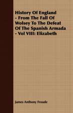 History of England - From the Fall of Wolsey to the Defeat of the Spanish Armada - Vol VIII