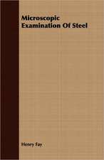 Microscopic Examination of Steel: Their Significance, Identification and Removal, Together with an Account of the Bacteriological Methods Employed in Th