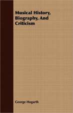 Musical History, Biography, and Criticism: A Tragedy of the Sea