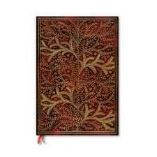 Paperblanks 2025 Weekly Planner Wildwood Tree of Life 12-Month Grande Vertical Elastic Band 160 Pg 100 GSM