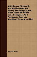 A Dictionary of Spanish and Spanish-American Mining, Metallurgical and Allied Terms, to Whichs Some Porutguese and Portuguese-American (Brazilian) T: Eine Biologische, Tierpsychologische Und Reflexbiologische Untersuchung