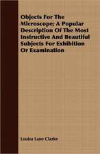 Objects for the Microscope; A Popular Description of the Most Instructive and Beautiful Subjects for Exhibition or Examination: A Record of Twenty-One Years' Missionary Service