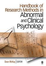 Handbook of Research Methods in Abnormal and Clinical Psychology