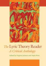 The Lyric Theory Reader – A Critical Anthology