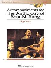 Accompaniments for Anthology of Spanish Song