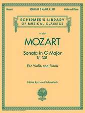 Sonata in G Major, K301: Schirmer Library of Classics Volume 2067 for Violin and Piano