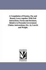 A Compilation of Pension, Pay and Bounty Laws: Together with Full Instructions, Forms and Decisions, Relative to Presentin Government Claims. Instru