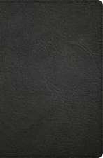 KJV Personal Size Giant Print Bible, Black Genuine Leather