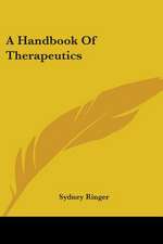 A Handbook Of Therapeutics