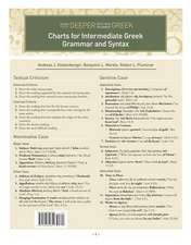 Charts for Intermediate Greek Grammar and Syntax