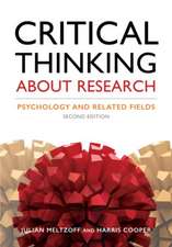 Critical Thinking About Research – Psychology and Related Fields