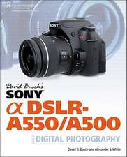 David Busch S Sony Alpha Dslr-A550/A500 Guide to Digital Photography