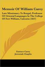 Memoir Of William Carey