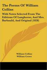 The Poems Of William Collins