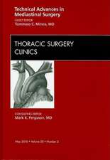 Technical Advances in Mediastinal Surgery, An Issue of Thoracic Surgery Clinics