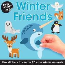 First Sticker Art: Winter Friends