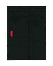 Black (Ondulo) B5 Lined Notebook