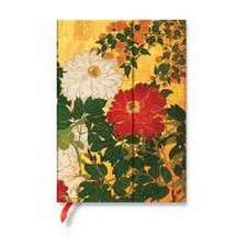 Paperblanks Natsu Rinpa Florals Hardcover Journal MIDI Unlined Wrap 144 Pg 120 GSM