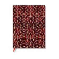 Paperblanks Red Velvet Softcover Flexi Ultra Unlined Elastic Band Closure 176 Pg 100 GSM