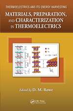 Materials, Preparation, and Characterization in Thermoelectrics