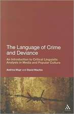 The Language of Crime and Deviance