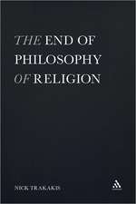 The End of Philosophy of Religion