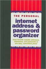 The Personal Internet Address & Password Organizer: Our Anniversary Album