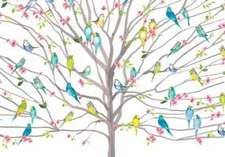 Tree of Budgies Note Cards (14 Cards, 15 Self-Sealing Envelopes)