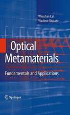 Optical Metamaterials: Fundamentals and Applications