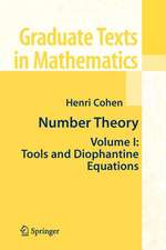 Number Theory: Volume I: Tools and Diophantine Equations