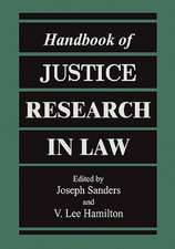 Handbook of Justice Research in Law