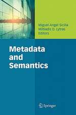 Metadata and Semantics