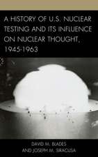 A History of U.S. Nuclear Testing and Its Influence on Nuclear Thought, 1945 1963