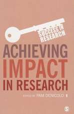 Achieving Impact in Research