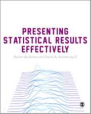 Presenting Statistical Results Effectively