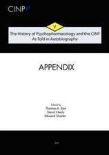 The History of Psychopharmacology and the Cinp, as Told in Autobiography