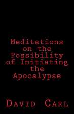 Meditation on the Possibility of Initiating the Apocalypse