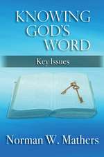 KNOWING GOD'S WORD