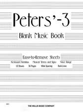 Peters' Blank Music Book (White)