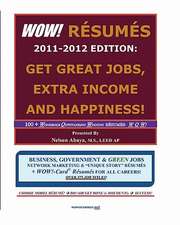 Wow! Resumes 2011-2012 Edition