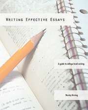 Writing Effective Essays