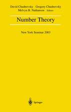 Number Theory: New York Seminar 2003