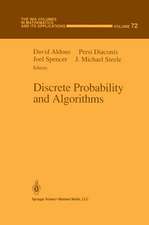 Discrete Probability and Algorithms